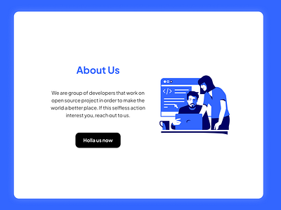 About Us section about us section dailyui design product design ui ux