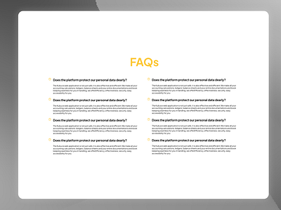 FAQ section dailyui design faq section product design ui ux
