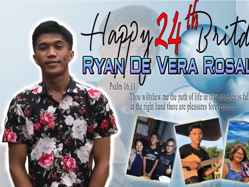 Ryan Rosales 24th Birthday Tarpaulin by Ronie Dilapos Jr on Dribbble