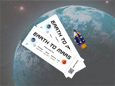 Earth To Mars Tickets earth earth tickets fun mars mars to earth ticket ui ui design ux