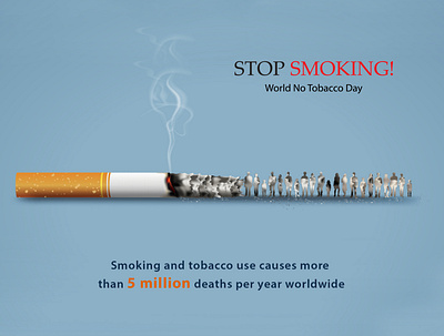 World No Tobacco Day graphic design illustration logo tobaccoday post