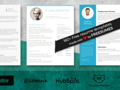 Huge collection of free resume templates