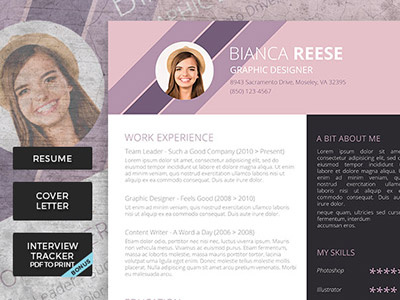 Creative Resume Package cv design premium resume resume with cover letter