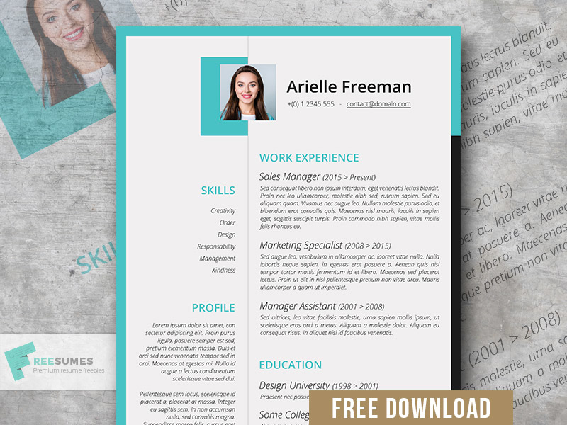 colors and shape resume template freebie by freesumes com on dribbble