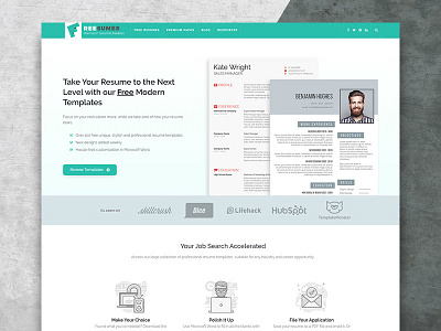 Freesumes Homepage Redesign