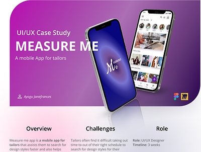 Measure me case study design ui ux