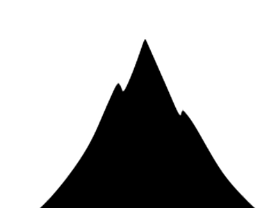 Mountain silhouette by Divyakumar on Dribbble