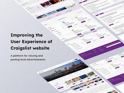 Improving the user experience Craigslist website.
