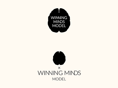 Winning mind model Vol2 brain brains logos logotype mind winning
