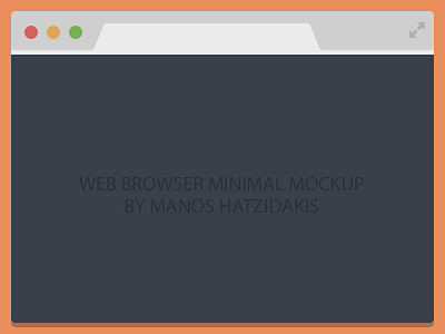 Flat Chrome Browser Free Psd