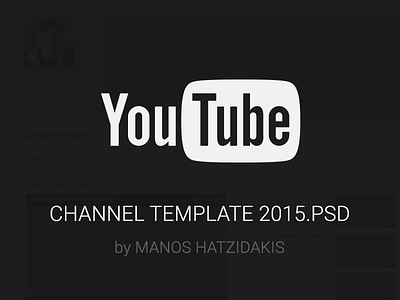 Youtube channel 2015 Free PSD channel free free psd grid guide guidelines psd sample video youtube