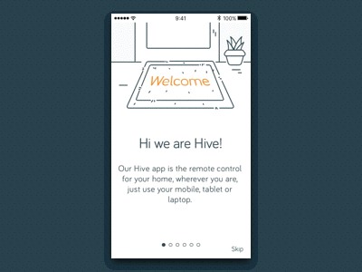 Hive On boarding - concept animation hive illustrations introduction iot lines on boarding onboarding overview smart smart products