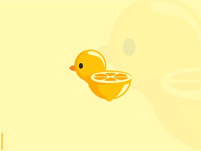 Lime Duck adorable animal duck fruit illustration lemon lime little duck logo logodesign mascot playful