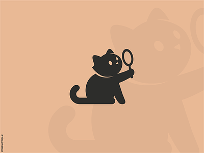 Curious Cat adorable animal cat curious illustration logo logodesign logomark pet playful