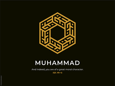 Islamic Calligraphy - Muhammad