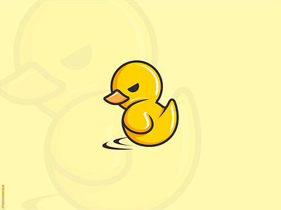 Angry Rubber Duck animal design duck illustration logo logodesign logomark rubber duck toys vector