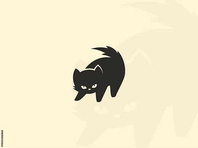 Angry Kitten angry animal cat design illustration kitten logo logodesign logomark neko paw pet tail