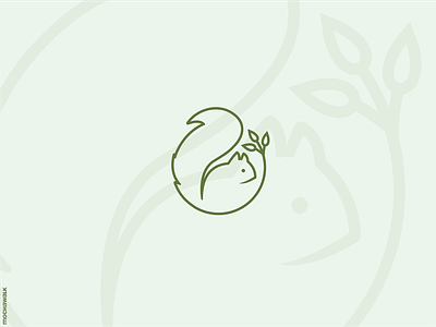 Squirrel Logo animal circle design lineart logo logodesign logomark minimalist squirrel vector