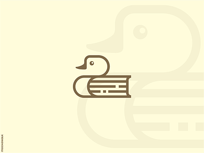 Duck Book Logo adorable animal bird book design duck icon iconic lineart logo logodesign logomark minimalist publisher vector