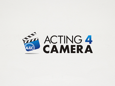 Acting4Camera Logo acting action camera clapperboard logo logodesign