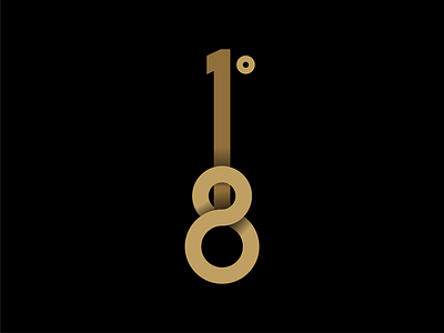 18 Degrees + Guitar design guitar logo logomark music