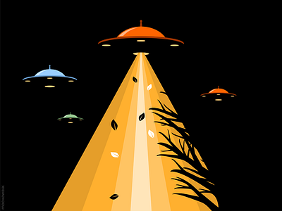 Invasion attact design flyingsaucer illustration invasion space ufo