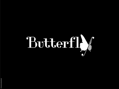 Butterfly butterfly identity logo logodesign logomark typography