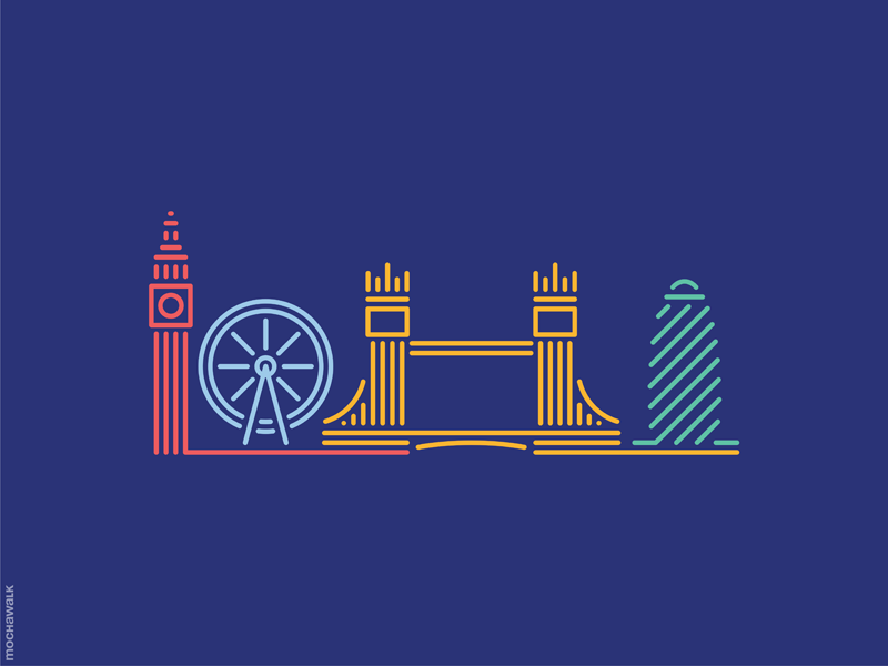 Line Art - London by Mochamad Arief on Dribbble