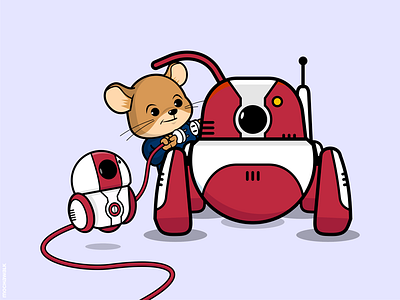 Mice & Bots bot character characterdesign illustration mascot mice mouse robot