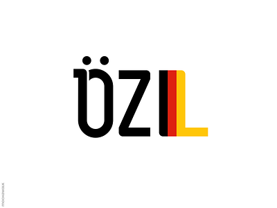 Özil football identity logo logodesign logotype typography özil