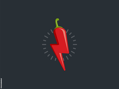 KillerChili Logo chili hot identity logo logodesign logomark readymadelogo thunder