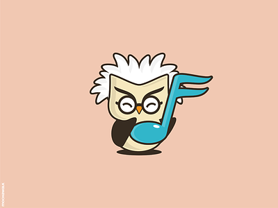 Mr. Owl character characterdesign mascot music musicnote owl playful professor