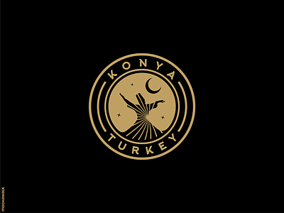 Konya - Turkey emblem icon konya logo logodesign logomark rumi spirituality sufi turkey