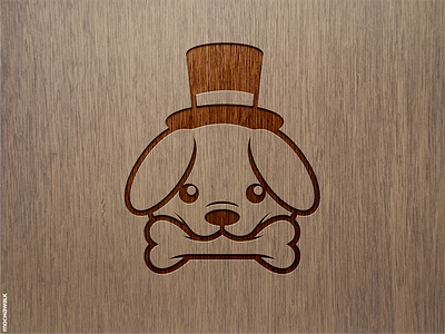 Dog Logo animal bite bone dog doggie doggy identity logo logodesign pet playful readymadelogo
