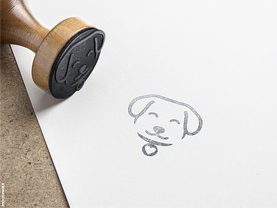 Smiley Dog Logo design dog doggie doggy head identity logo logodesign logomark minimalist playful simple smile smiley