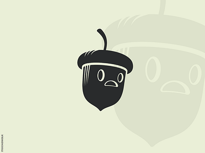 Panic Acorn Logo acorn character characterdesign design identity illustration logo logodesign logomark mascot oak panic