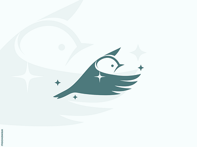 Free Bird animal bird flying free freedom identity logo logodesign logomark sparkling wings