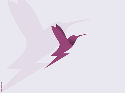 Thunderbird Logo animal bird design hummingbird identity logo logodesign logomark power speed speedy thunder wings