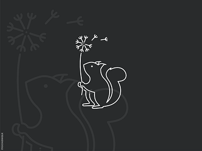 Line Squirrel Logo