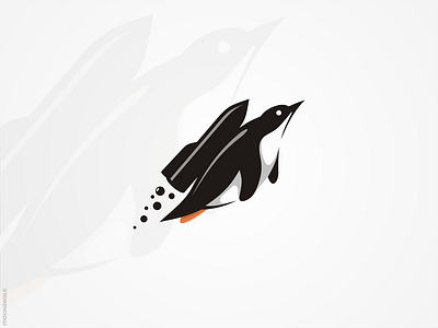 Rocket Penguin animal antartica bird design illustration logo logodesign logomark penguin rocket
