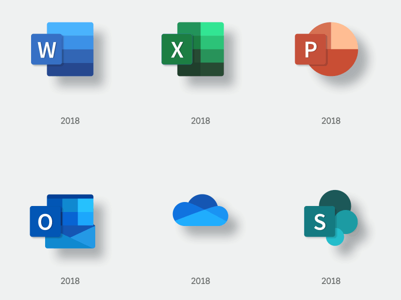 What if Microsoft designed Google’s icons? (Free download) design docs drive google icons microsoft mock up outlook powerpoint sheets slides