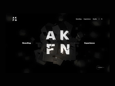 Akufen Anamorphic Homepage anamorphosis art direction homepage interactive webdesign