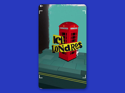 Ici Londres augmentedreality dogs london motion motion design museum poster