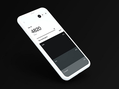 Zero APP - UI design animation app black brutalism health pedometer running steps tracking ui white