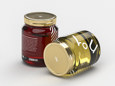 Jar 3d branding c4d graphic design graphism jar octane orthonormai packaging pangrampangram