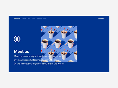 Lighthouse - Meet us animation app clean design flat interaction interface kit responsive ui ux