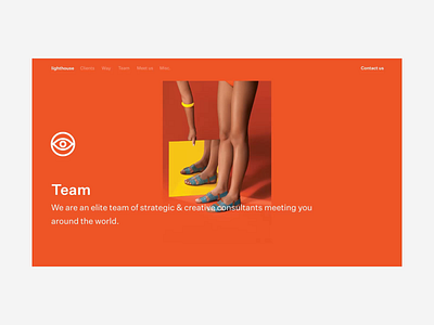 Lighthouse - Team animation app clean design flat interaction interface kit responsive ui ux