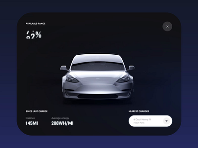 000 Battery charging status 3d animation app automotive batteries battery car charging cluster dailyui dashboard design landing landing page loading motion navigation navigation menu tesla vehicle