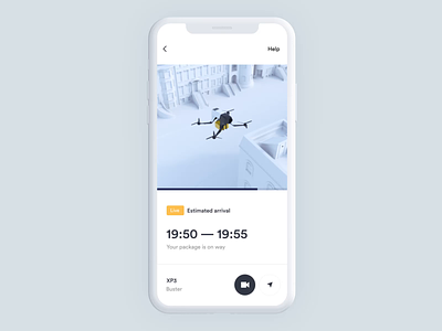 017 Autonomous Drone delivery - part 2 3d amazon animation branding c4d clean delivery app design drone interaction ios location map mobile newyork octane orthonormai shipping ui