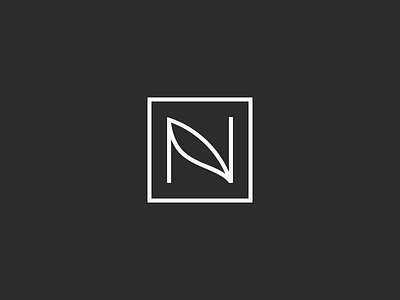 N + leaf branding cosmetics design geometry grid logo logotype natural ornament type typography